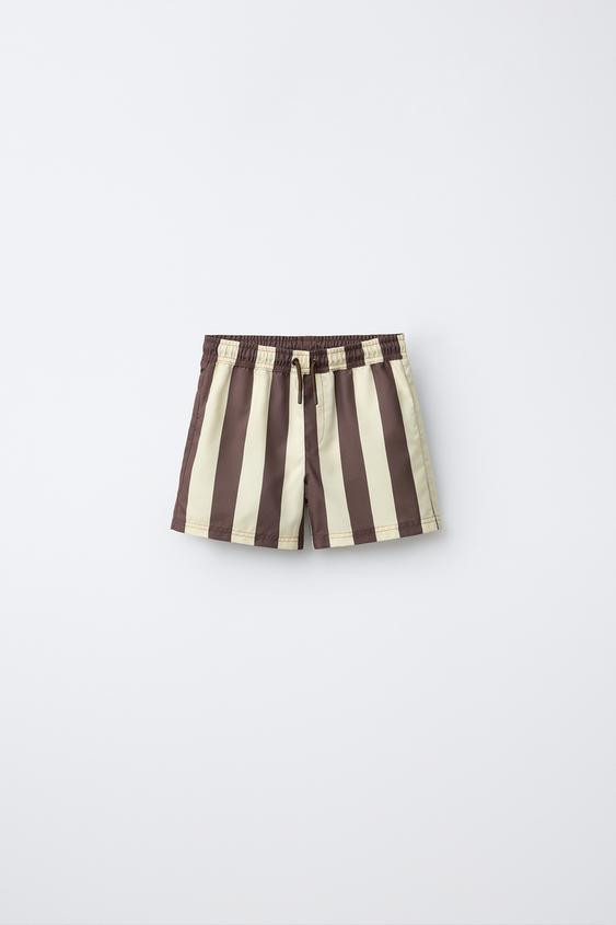 6-14 YEARS/ STRIPED SWIM SHORTS | Zara US