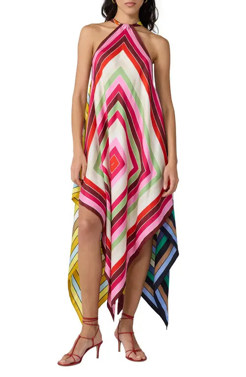 Diane von Furstenberg Harley Silk Scarf Dress in Dorian Scarf Multi at Nordstrom, Size Medium | Nordstrom