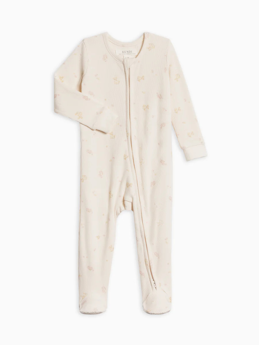 Organic Baby
Kit Ribbed Zipper Sleeper | Colored Organics