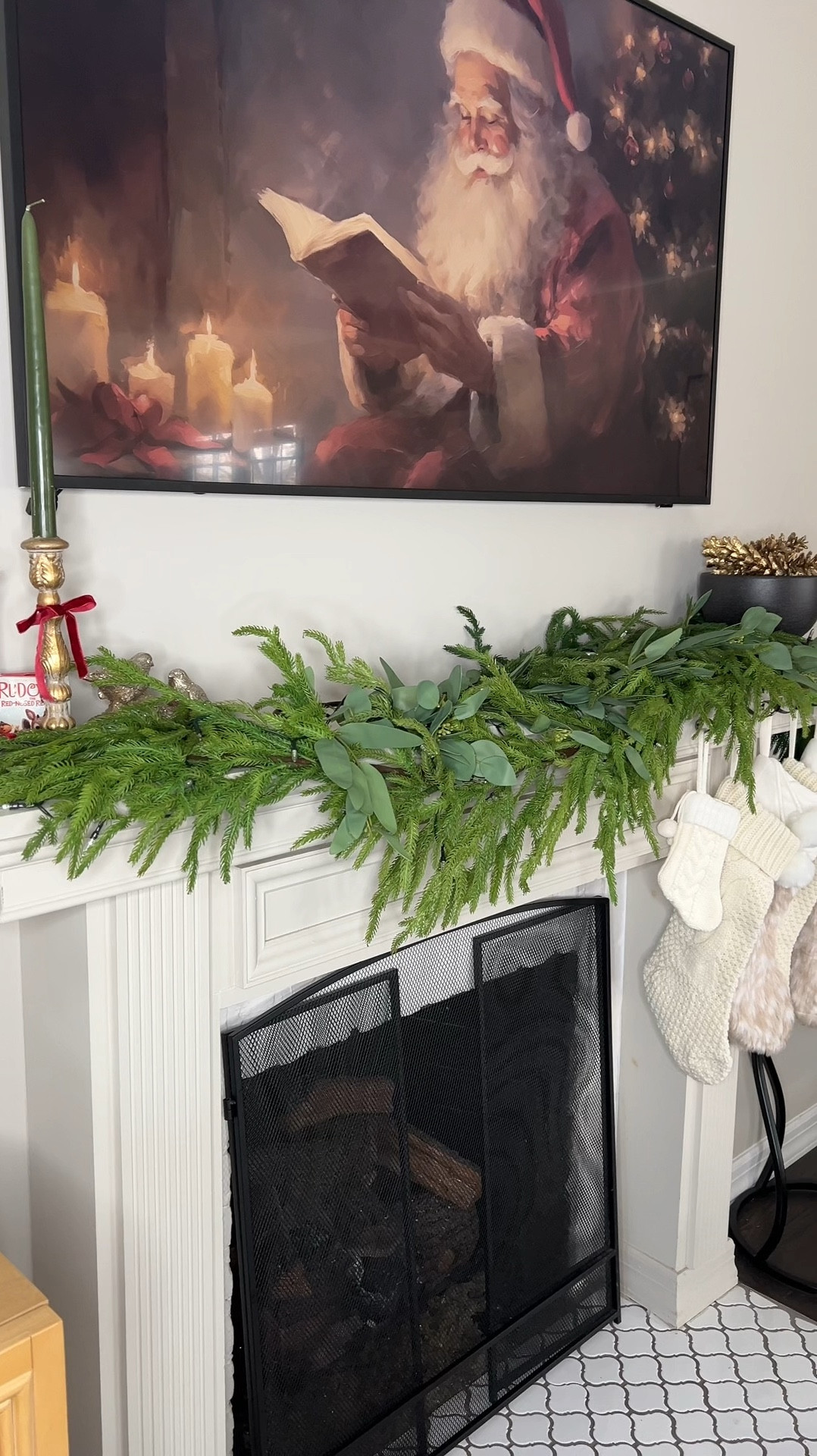 Christmas mantel styling

#LTKHome #LTKSeasonal #LTKHoliday