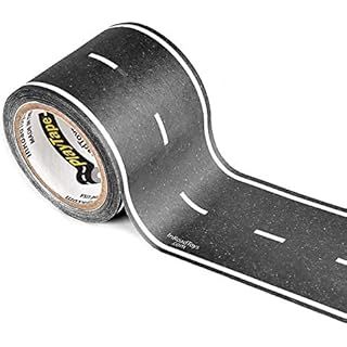 PlayTape Black Road 30x4 - Road Car Tape Great for Kids, Sticker Roll for Cars and Train Sets, St... | Amazon (US)