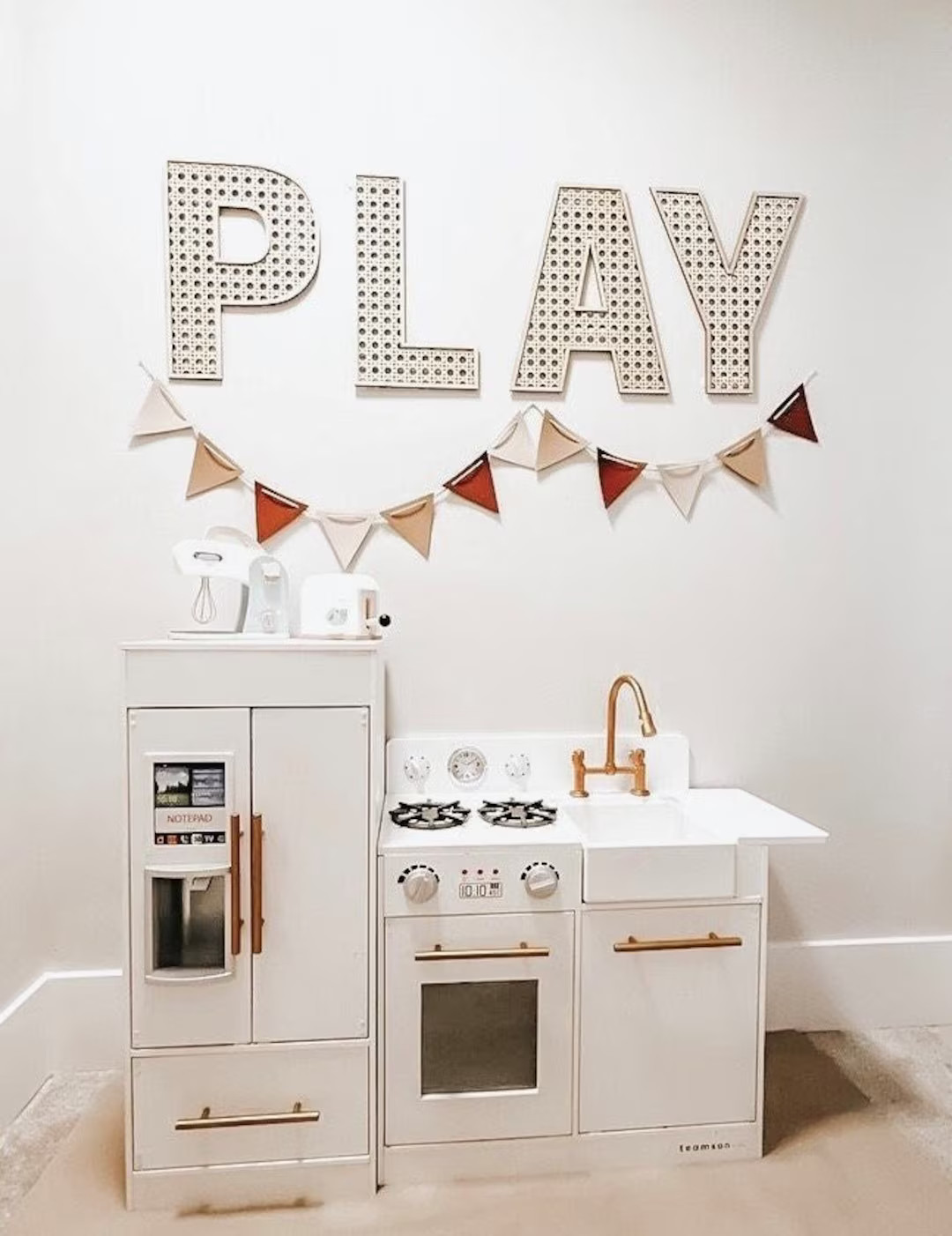 Rattan PLAY Letter Set Play Room Wall Decor Play Room Sign Rattan Letters - Etsy | Etsy (US)