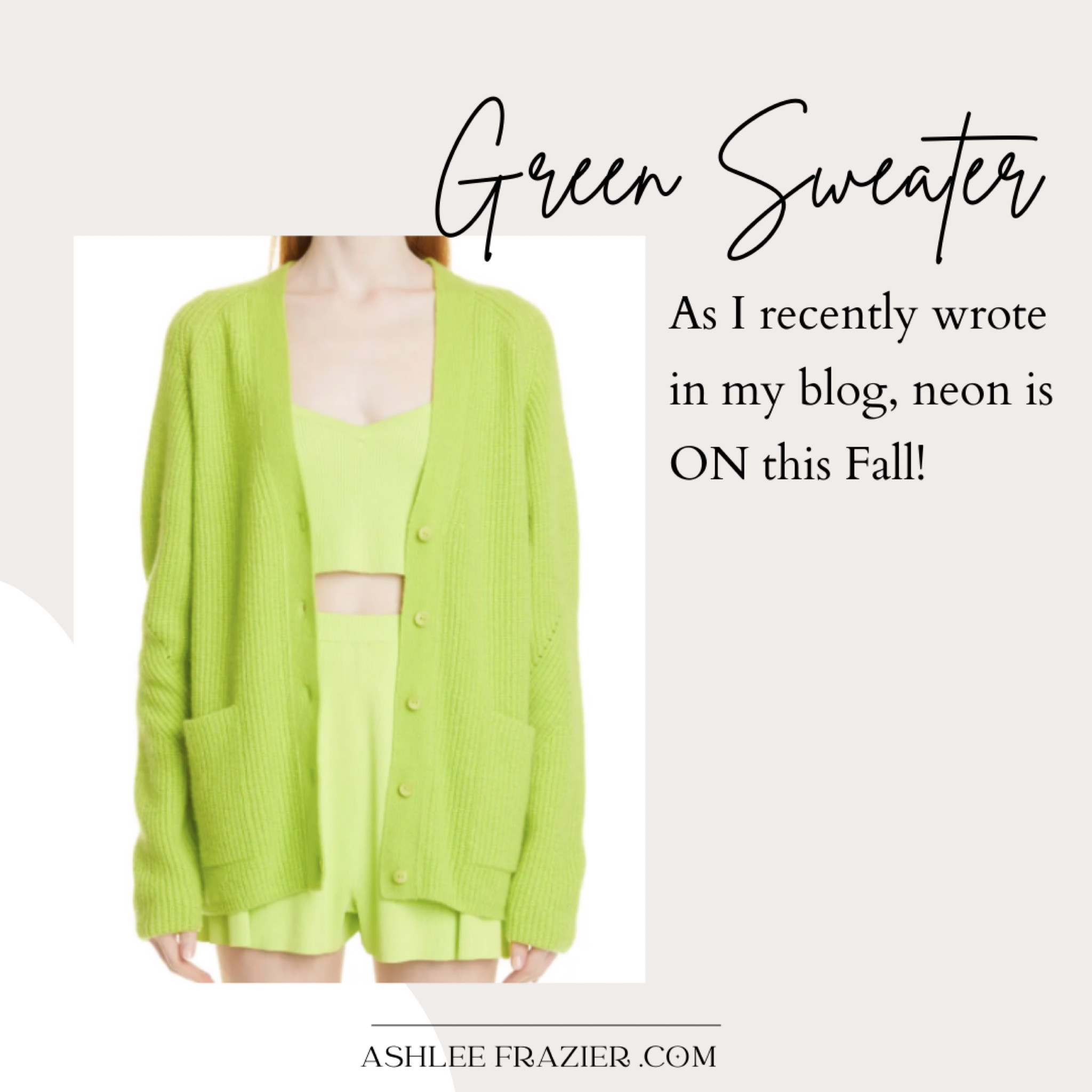 Neons for the win this Fall. What better way to sport it than in cashmere? 

#LTKstyletip