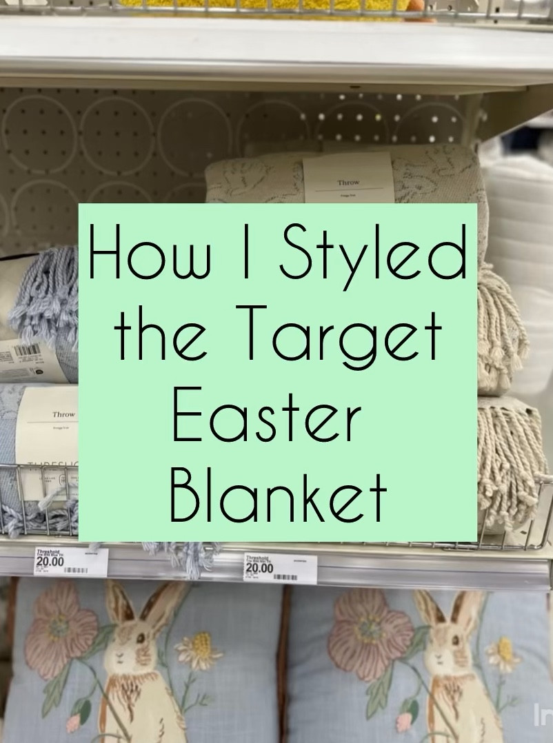 Had to have this Easter throw blanket from Target! It’s reversible and can be styled several ways. #easterdecor

#LTKhome