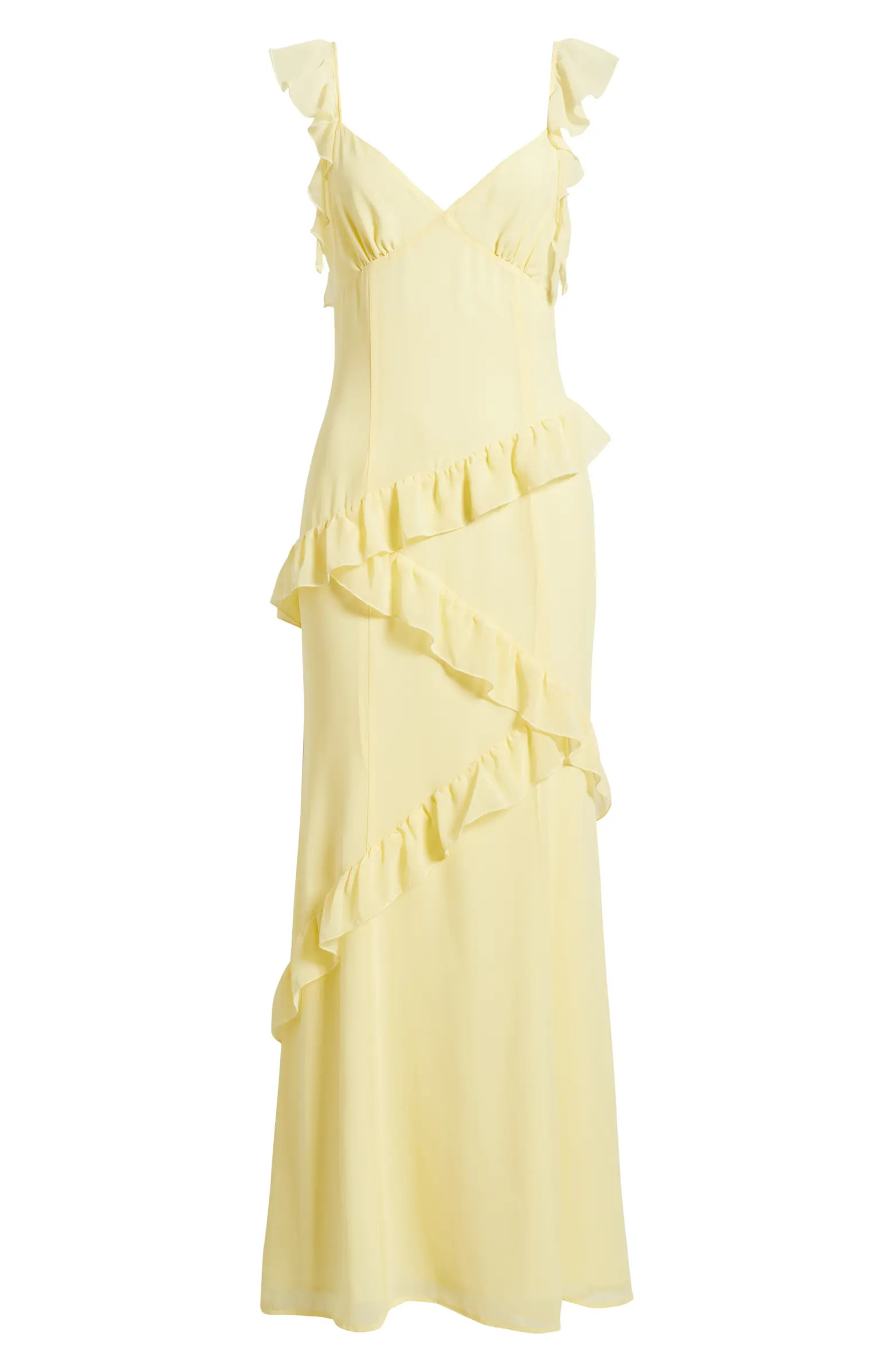 Asymmetric Ruffle Tiered Maxi Dress | Nordstrom