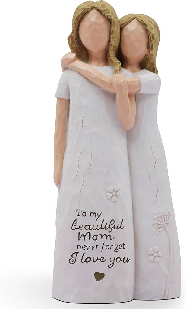 Mom Birthday Gift from Daughter - Mother Daughter Sculpted Hand-Painted Figurine | Amazon (US)