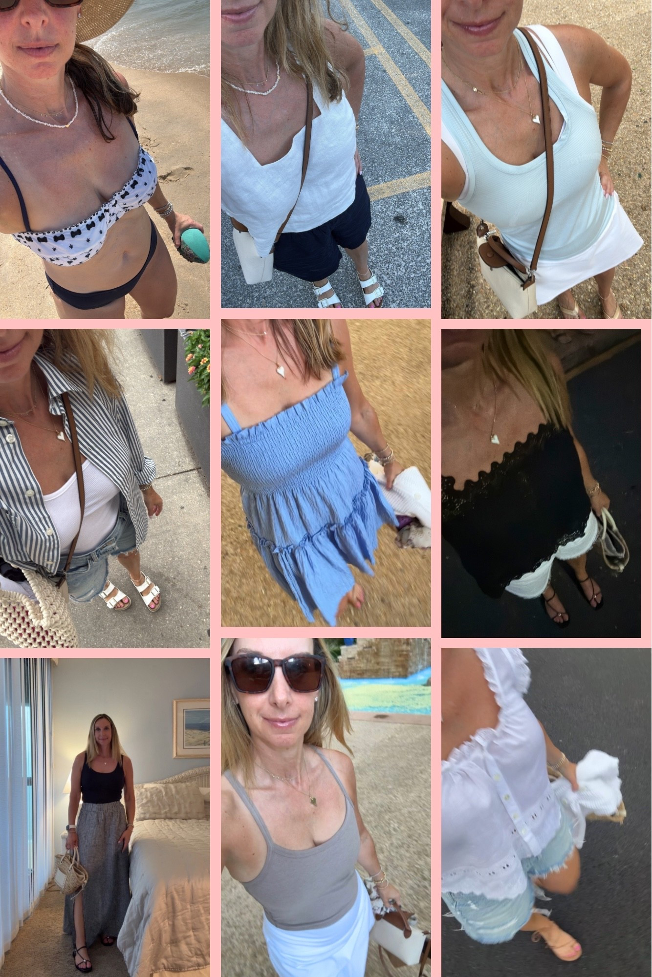 Part I: What I wore at the beach - morning coffee runs, walks, beach time and evening dinners 

#LTKOver40 #LTKSeasonal