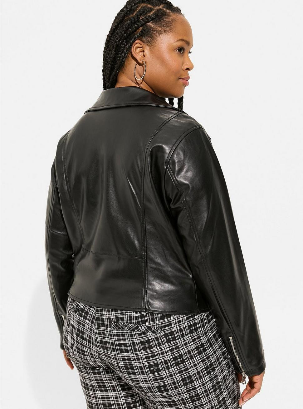 Faux Leather Asymmetrical Moto Jacket | Torrid (US & Canada)