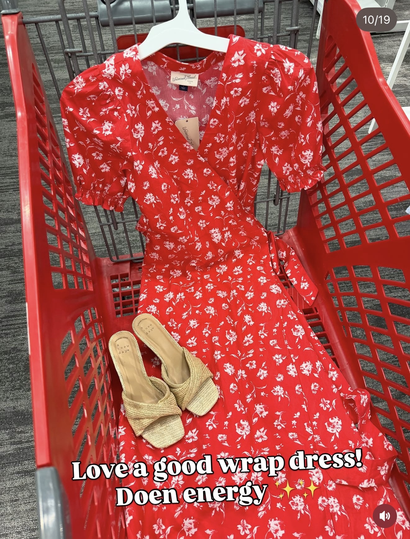 It’s giving cottagecore chic! Target floral wrap dress outfit idea. #targetcreator