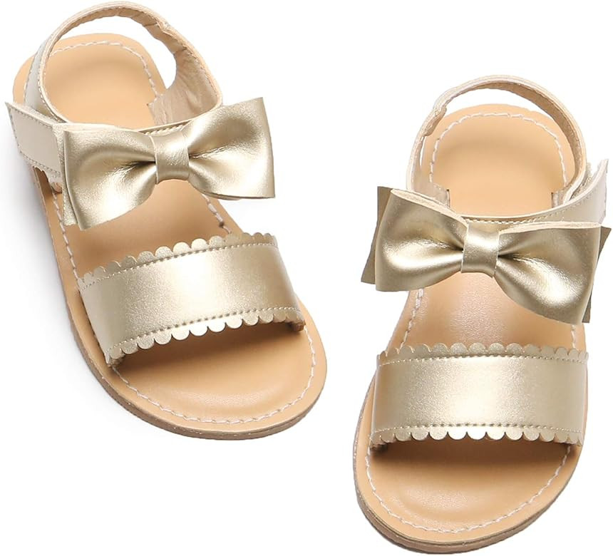 Felix & Flora Girls Shoes Soft Rubber Princess Flat Shoes Summer Baby Girl Sandals. | Amazon (US)