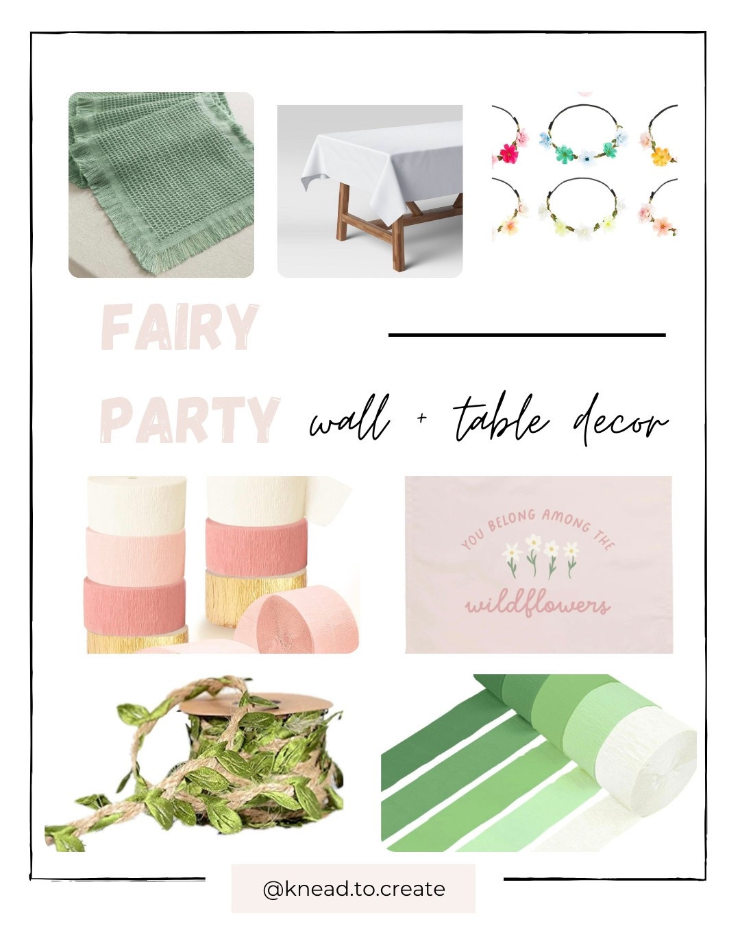Fairy Garden Party wall + table decor 

#LTKKids #LTKSeasonal #LTKParties