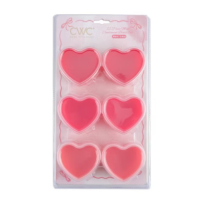 Cook With Color 6pk Small Heart Containers | Target