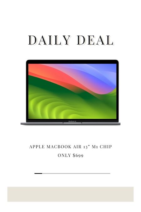 The Apple MacBook Air M1 Chip now available at @walmart for just $699!

Such a good deal! This computer is lightweight, efficient, sleek, capable to do any admin tasks down to photo and video editing. Perfect tech tool for any user. #WalmartPartner

#LTKsalealert #LTKmidsize #LTKworkwear