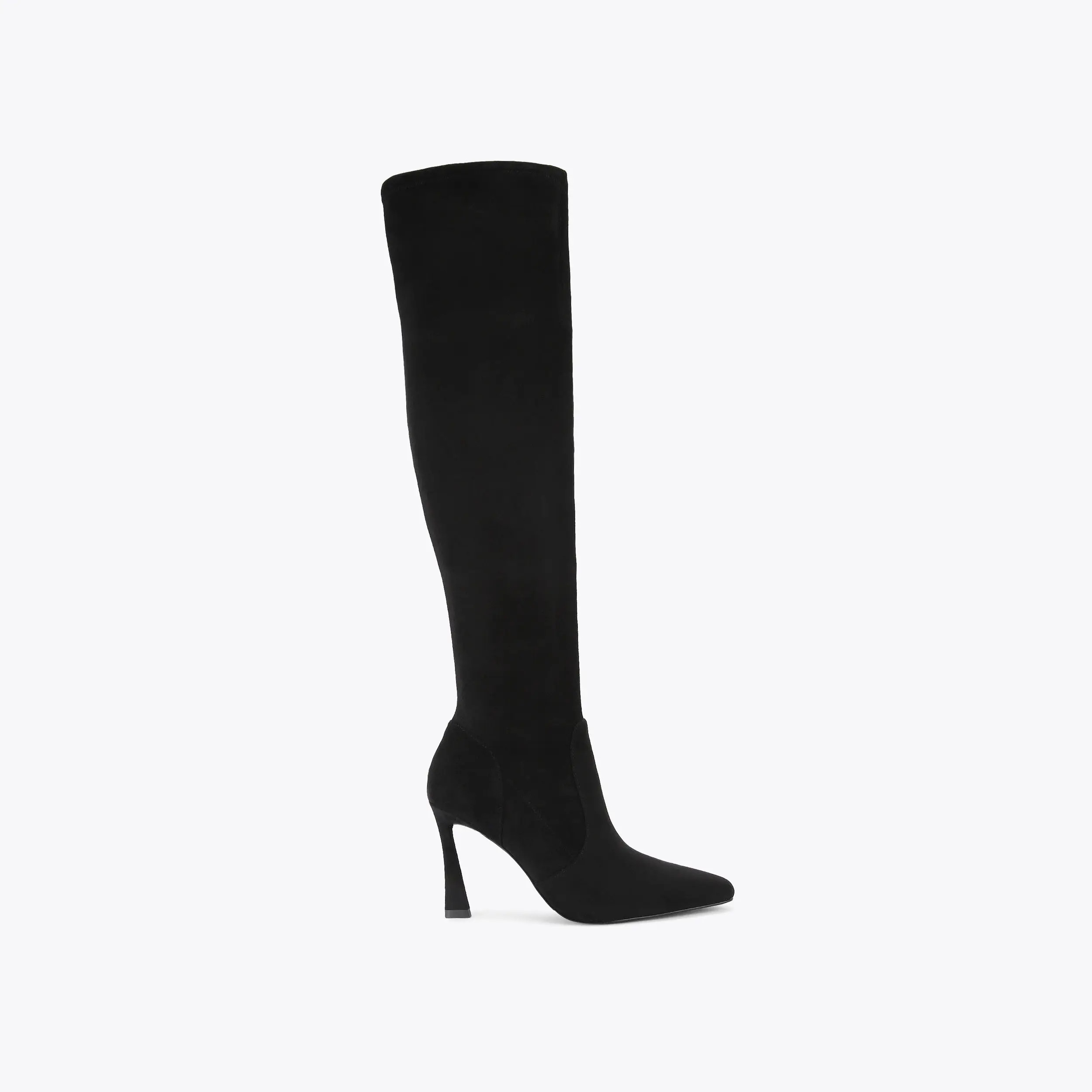 SWEETIE HIGH LEG Black Suedette Knee Boot by KG KURT GEIGER | Kurt Geiger UK