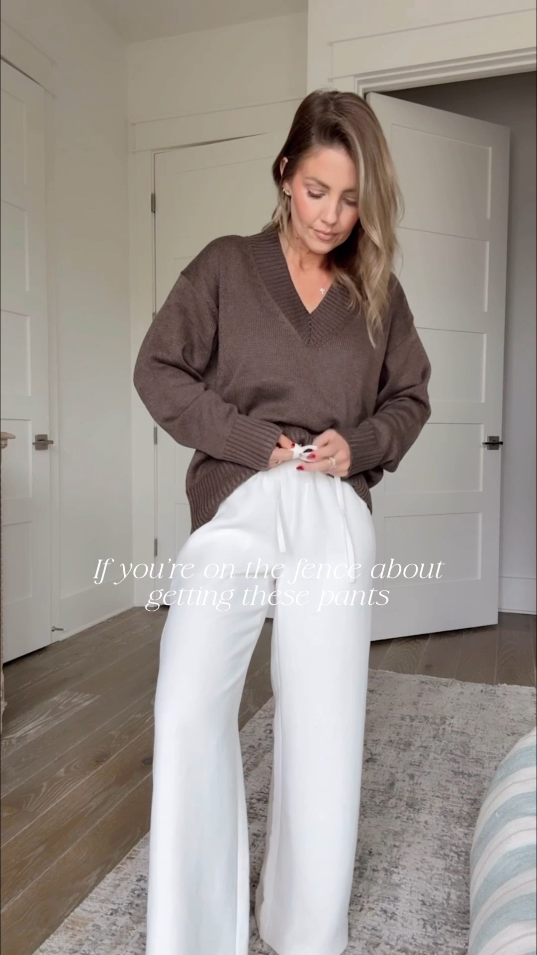 XS Amazon sweater (on sale!)  / XS Short pants (on sale!) 🤎#LTKootd 

#LTKSaleAlert #LTKOver40 #LTKPetite