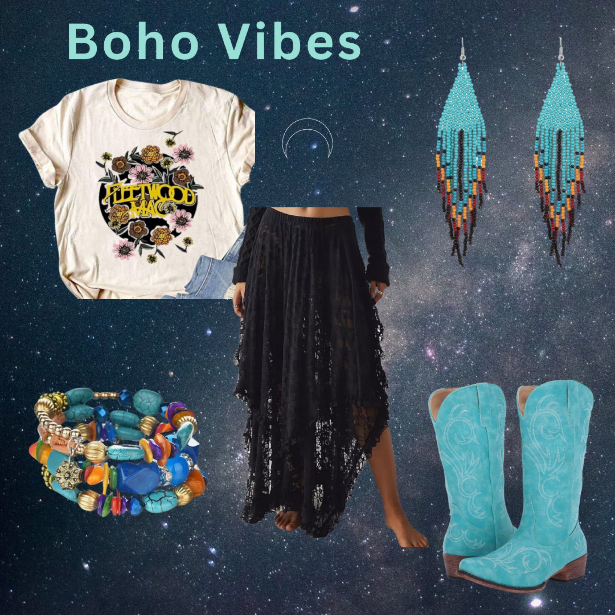 All the boho vibes (P.S. oversize the tee!) 

#LTKBeauty #LTKFestival #LTKStyleTip