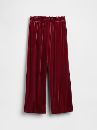 Kids Velvet Wide-Leg Pants | Gap (US)