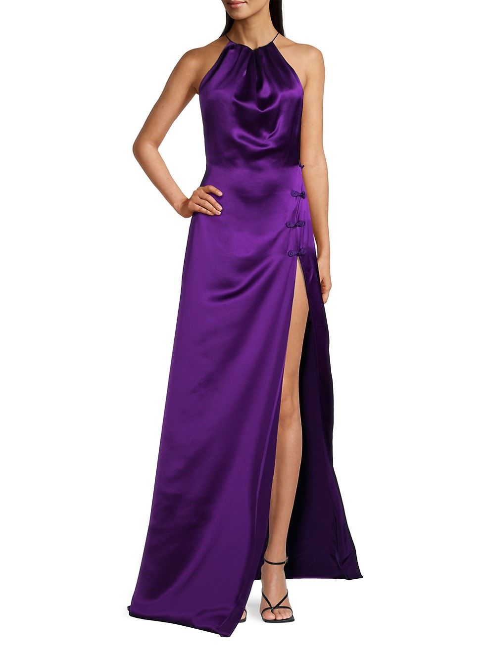 Porter Satin Halter-Neck Gown | Saks Fifth Avenue