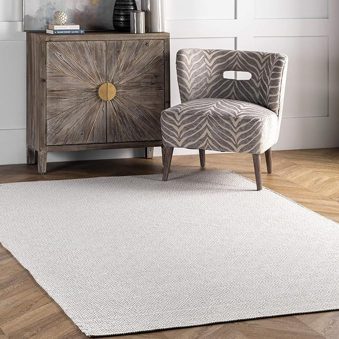nuLOOM Lorretta Hand Loomed Area Rug, 5' x 8', Taupe | Amazon (US)