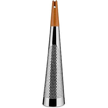 Alessi RS08 Todo - Giant Cheese and Nutmeg Grater in Steel and Wood, Mirror Polished, Silver, 46 ... | Amazon (UK)
