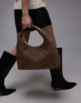 & Other Stories braided woven shoulder bag in brown | ASOS (Global)