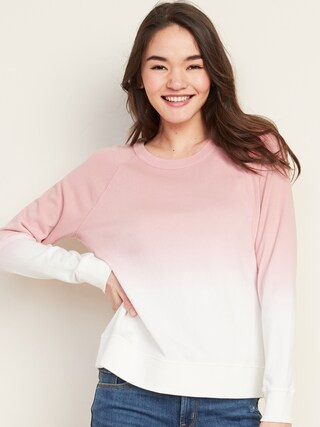 Relaxed Vintage Crew-Neck Sweatshirt for Women | Old Navy (US)