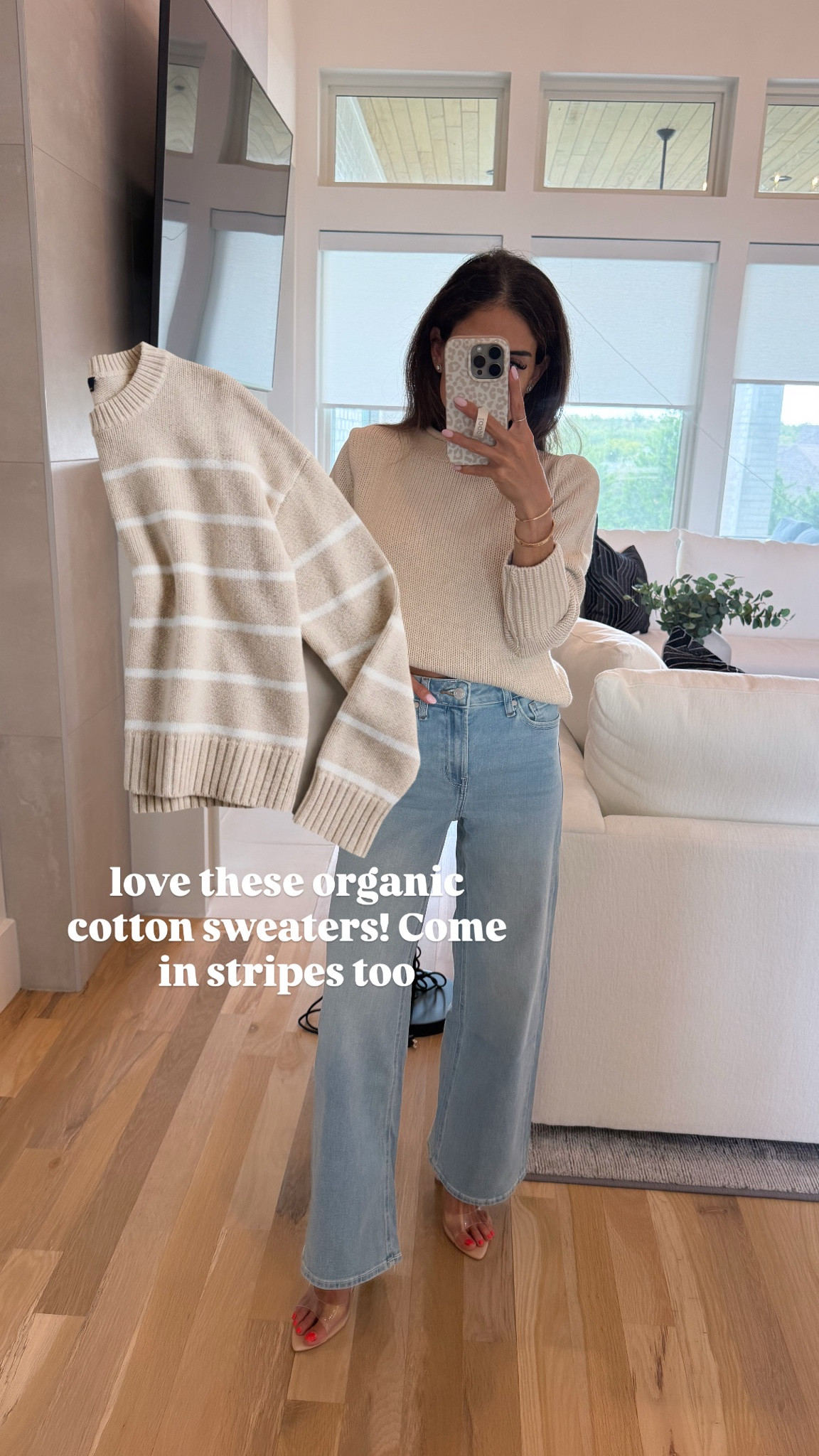 Try this versatile striped white and tan  sweater tucked with tailored basics for a polished start! Love these stretchy jeans size 24s . XS or S sweater fall outfit

#LTKstorytime #LTKSaleAlert #LTKPetite

Comment SHOP below to receive a DM with the link to this post on my LTK ⬇ https://liketk.it/6ojfO