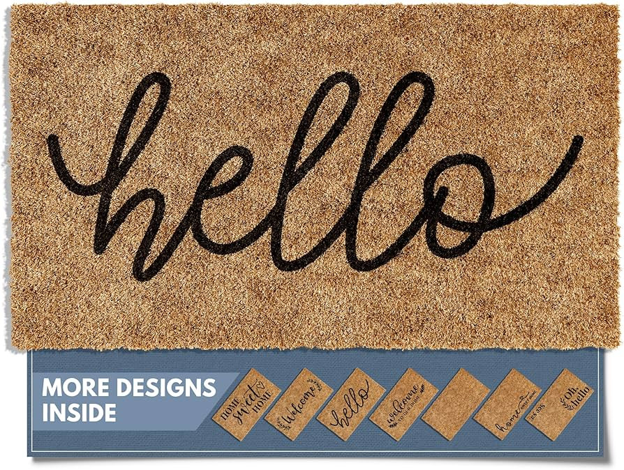 Barnyard Designs Doormat Welcome Mat for Outdoors, Large Front Door Entrance Mat, 30x17, Brown (H... | Amazon (US)