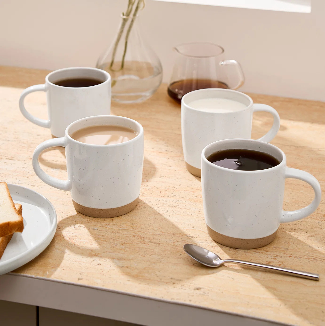 Daytona Stoneware Coffee Mug (Set of 4) | Joss & Main