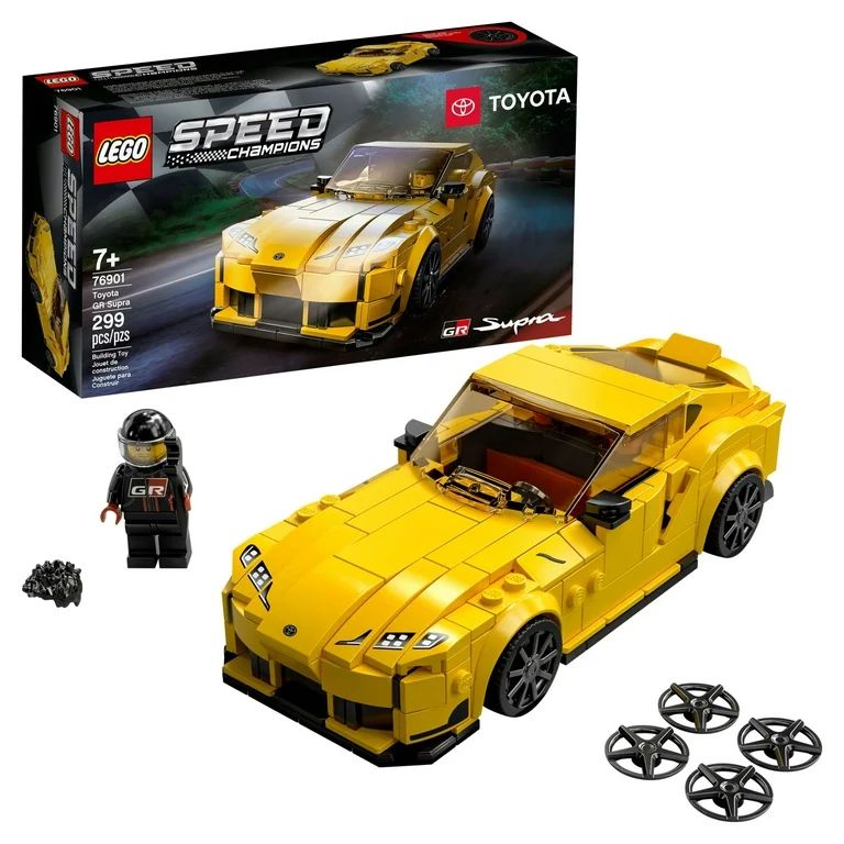 LEGO Speed Champions Toyota GR Supra 76901 Yellow Racing Car Building Set | Walmart (US)