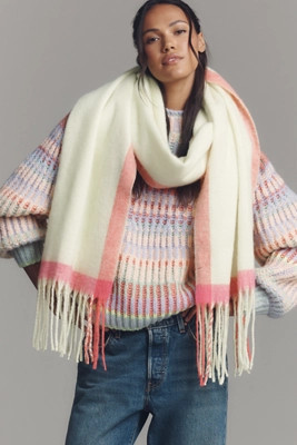 By Anthropologie Brushed Fringe Scarf | Anthropologie (US)