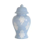 Block Print Ginger Jars in Blue for Lo Home x Lemon Stripes | Lo Home by Lauren Haskell Designs