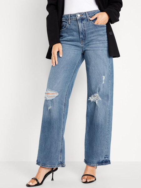 Extra High-Waisted Wide-Leg Jeans | Old Navy (US)