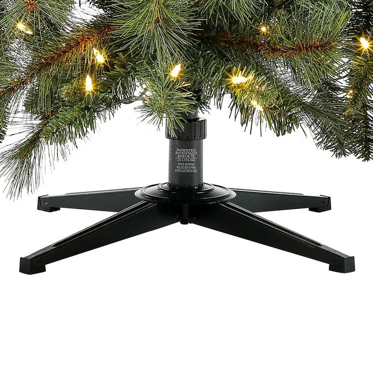 Holiday Time Pre-Lit Prescott Pine Artificial Christmas Tree, Clear LED Lights, 7.5' | Walmart (US)