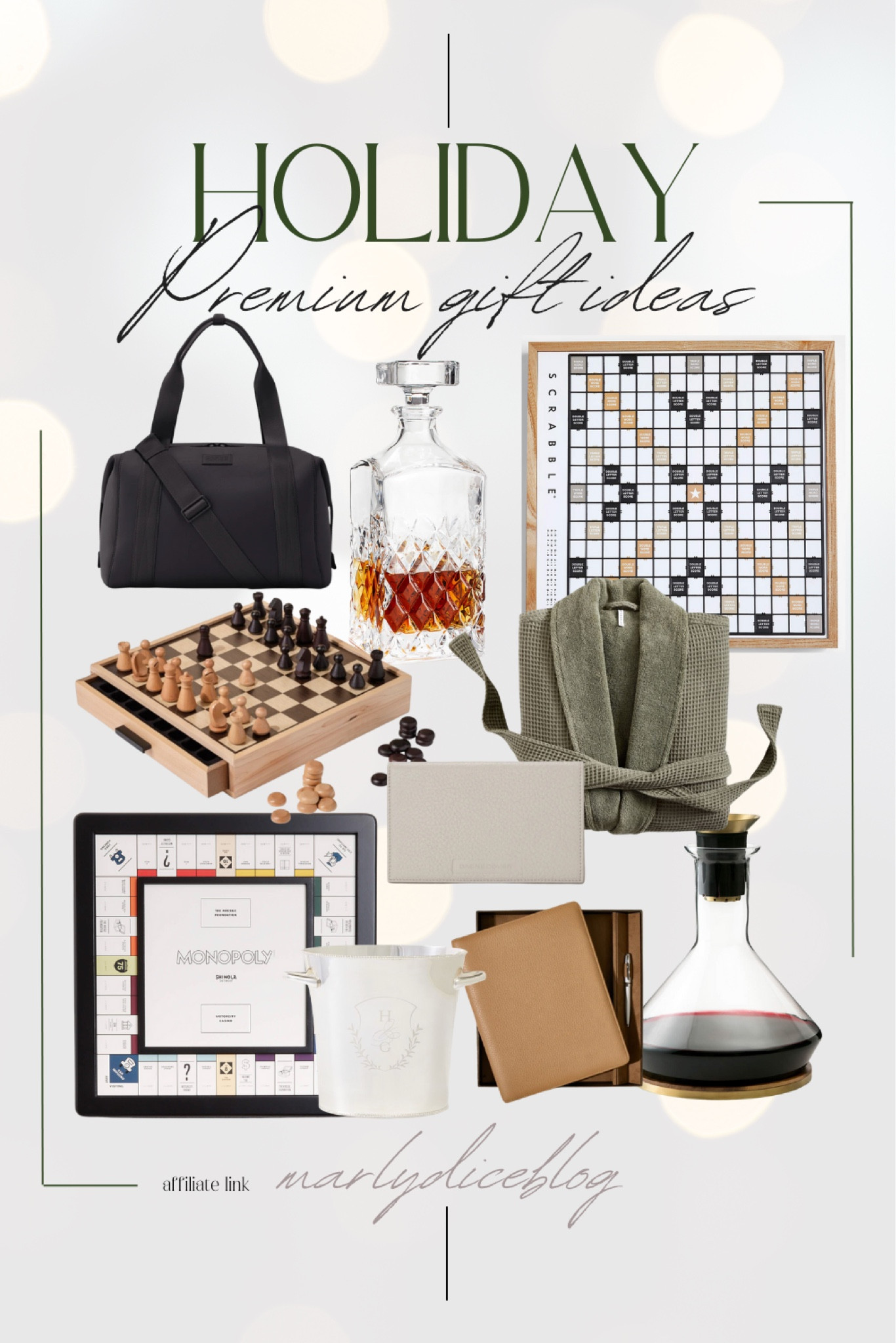 Premium gift ideas, deluxe board games, decanters, spa robe

#LTKGiftGuide #LTKHoliday