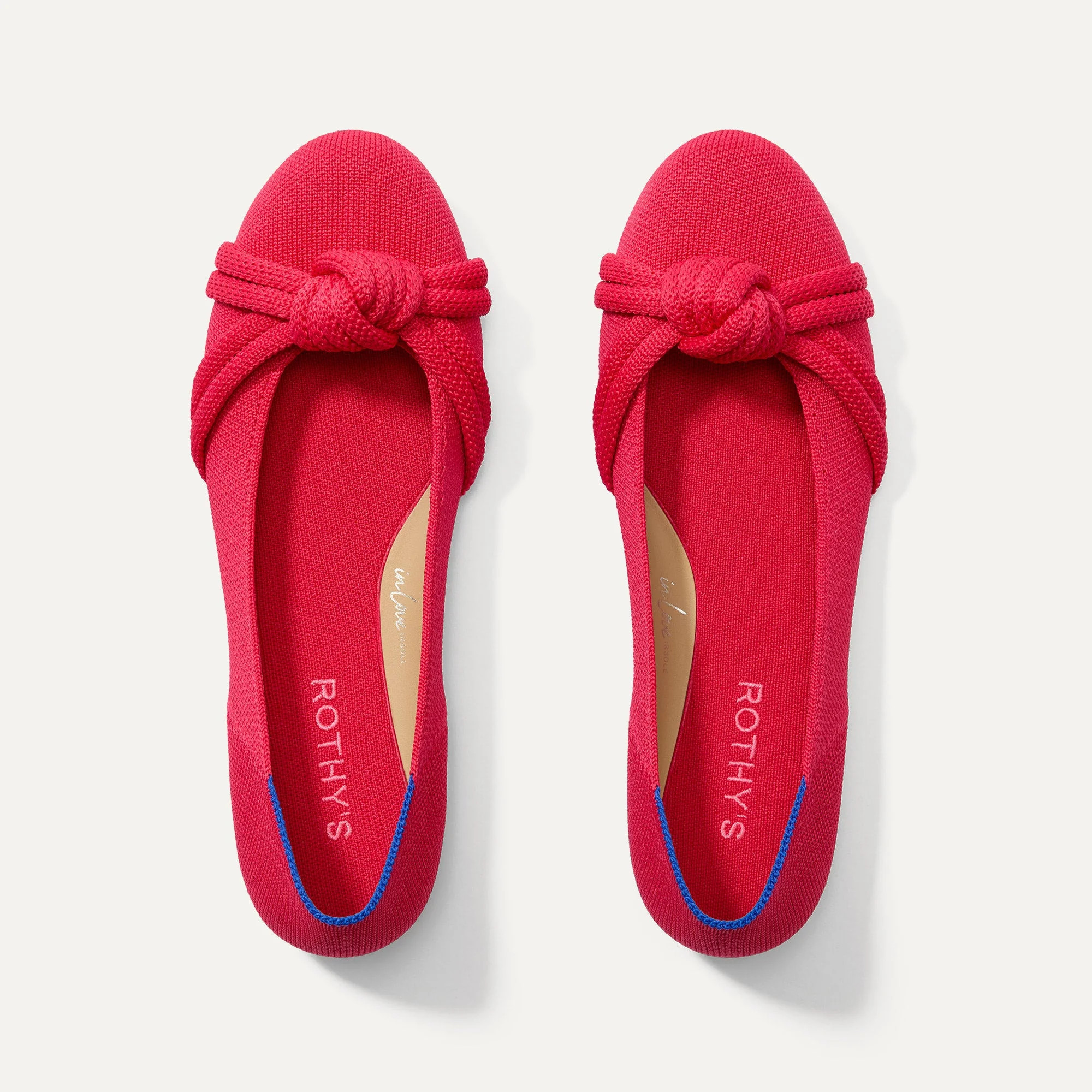 The Knot Ballet Flat in Lollipop Red | Women's Flats | Rothy's | Rothy's