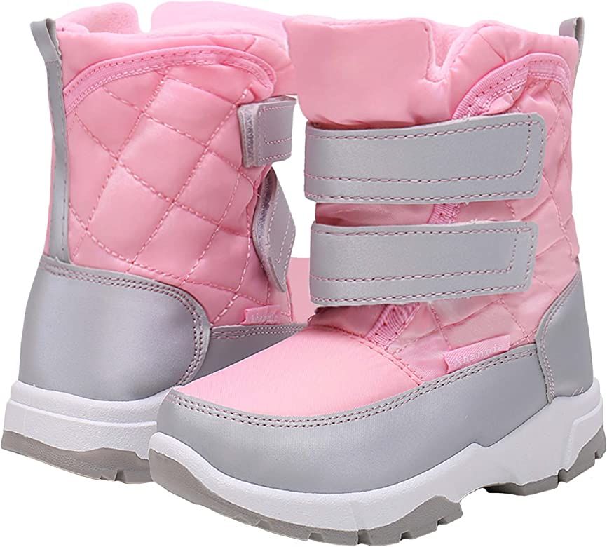 WOWHAH Toddler Boys Girls Snow Boots, Kids Outdoor Winter Boots | Amazon (US)