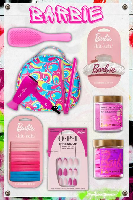 Barbie beauty picks, chi, truly beauty, kitsch, hair ties, opi nails, pink, hot pink, tangle tweezer, ulta 

#LTKunder100 #LTKSeasonal #LTKbeauty