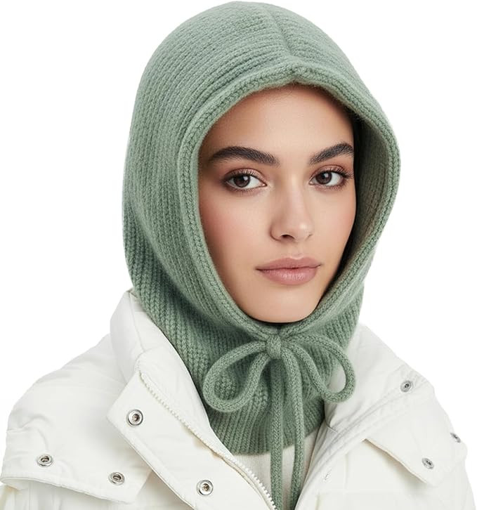 Hooded Scarf Beanie for Women Men Balaclava Scarves Hat for Fall Winter | Amazon (US)
