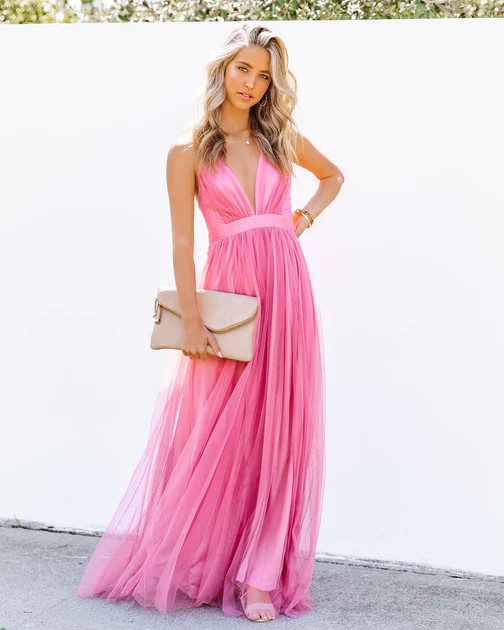 Petal Dust Maxi Dress - Rose | VICI