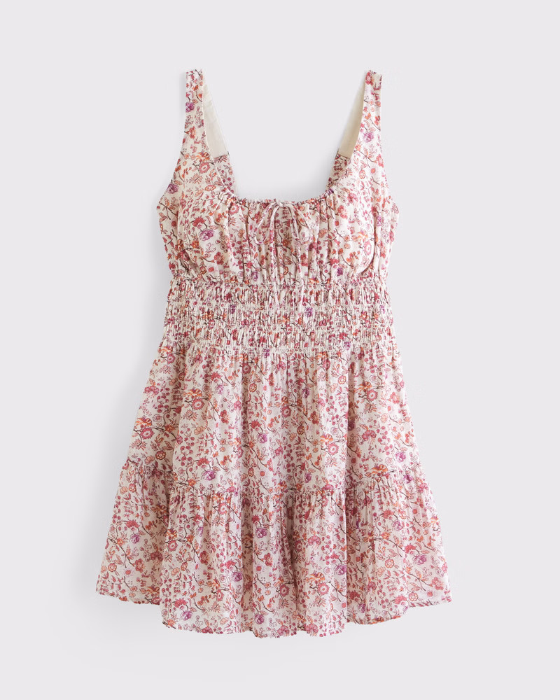 Women's Easy Scoopneck Mini Dress | Women's 25% Off Vacation Essentials | Abercrombie.com | Abercrombie & Fitch (US)