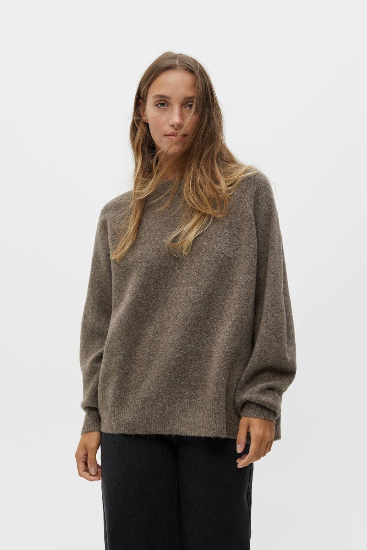 Knit crewneck sweater | PULL and BEAR UK