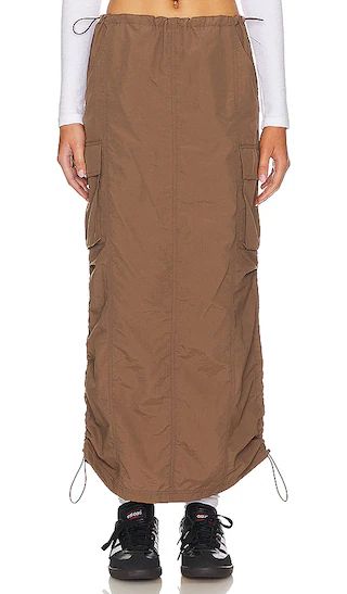 Ezra Maxi Cargo Skirt in Mocha | Revolve Clothing (Global)