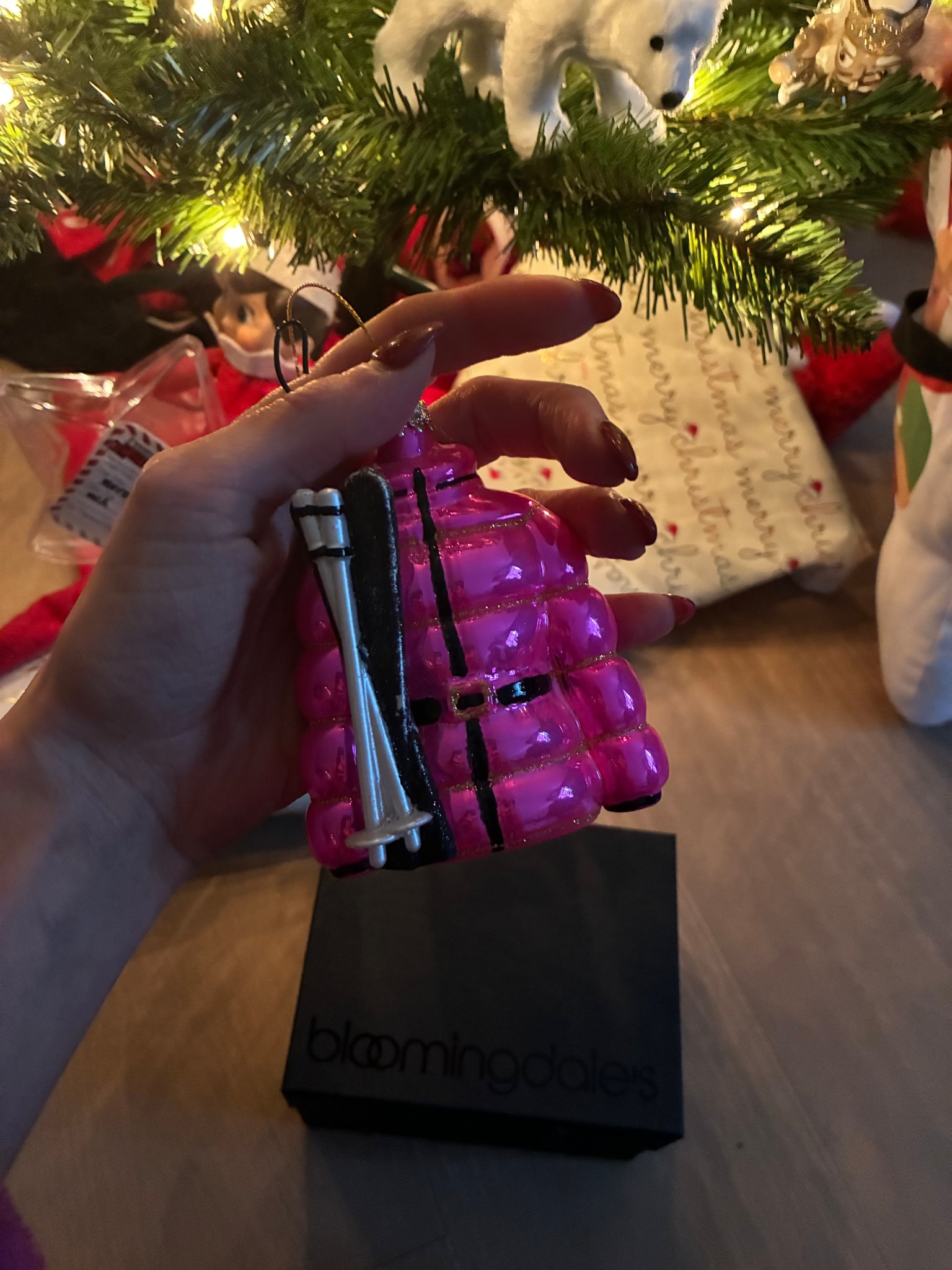 Ski jacket Christmas tree ornament and a bloomies exclusive 

#LTKHoliday #LTKSeasonal #LTKGiftGuide