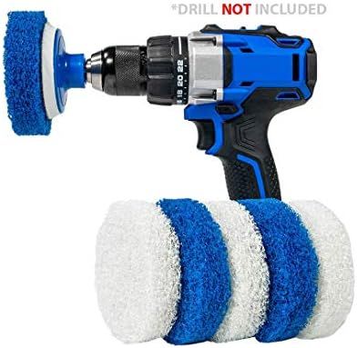 RotoScrub 7 Pack Multi-Purpose Drill Brush Kit for Cleaning Bathrooms, Showers, Tubs, Tile, Floor... | Amazon (US)