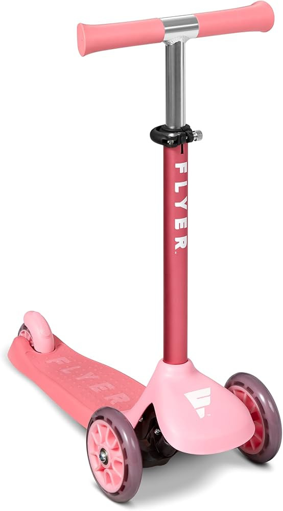 Flyer Glider Jr., Radio Flyer Lean to Steer Toddler Scooter, Pink, for Kids Ages 2-5 Years | Amazon (US)