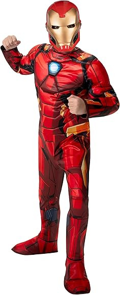 Iron Man Costume for Kids Officially Licensed Marvel Avengers Premium Foam Muscle Suit and Battle... | Amazon (US)