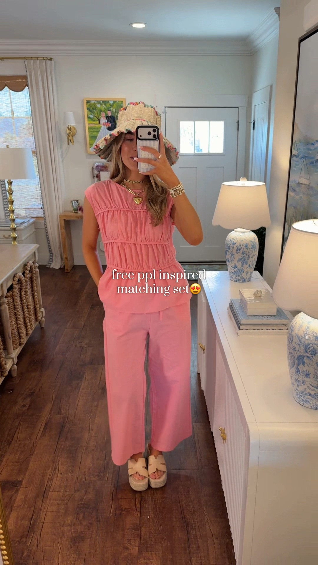 Beachy matching set of my DREAMS & 100% cotton at that price point?? SO good!😍
and so many cute colors to
choose from! Wearing size M and I'm 5'9! #beachyoutfits #matchingsets #lookforless #vacayoutfits #boujieonabudget

#LTKTravel #LTKSeasonal #LTKootd