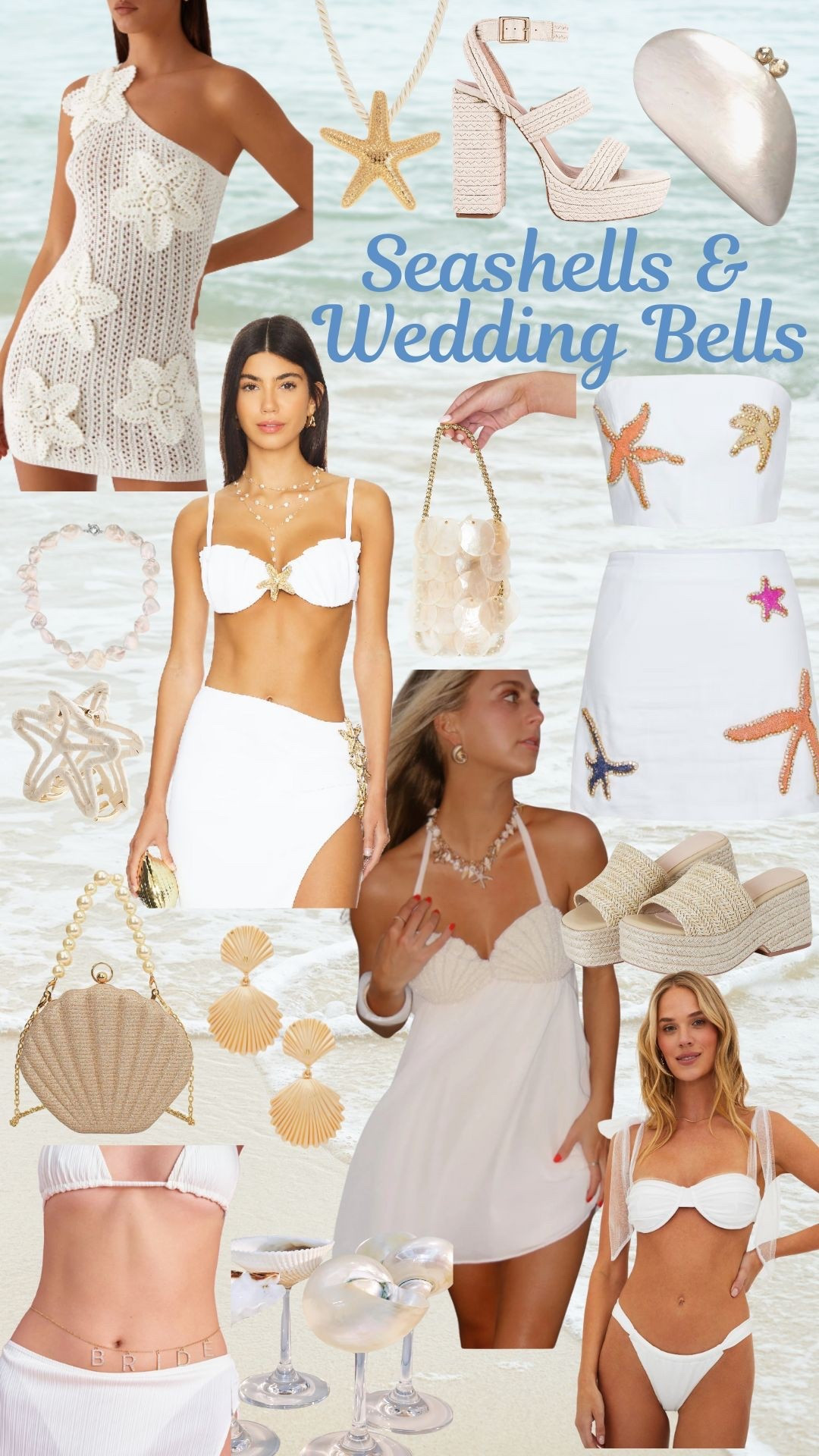 Sun-kissed style meets bridal vibes 🌊✨ Whether you’re dancing in the sand or sipping with your besties, this Seashells & Wedding Bells theme is your go-to for dreamy summer outfits and bachelorette outfit inspo. From flowy beach looks to statement accessories, this bachelorette theme brings the coastal glam. 💍🐚 #BeachOutfit #BacheloretteOutfitInspo #SeashellsAndWeddingBells #SummerOutfits #BacheloretteTheme 

#LTKTravel #LTKSwim #LTKStyleTip
