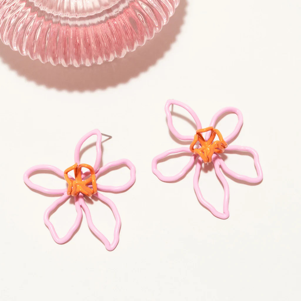 Bridget Earrings Pink | Mignonne Gavigan